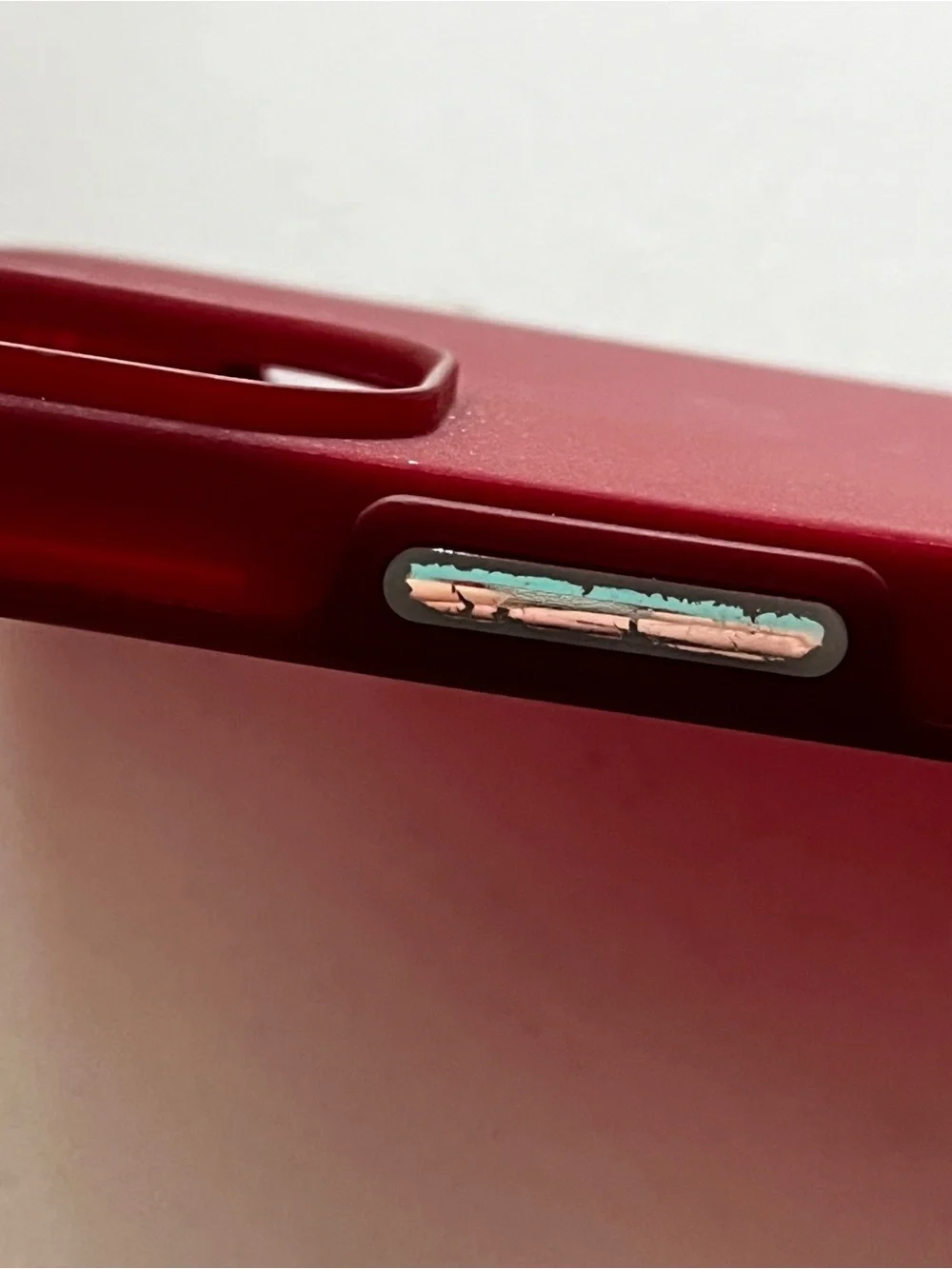 iPhone 13 miniDeep Red Protective Phone Case with Enhanced Shock Resistance